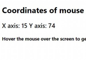 JavaScript &ndash; Getting Coordinates of mouse