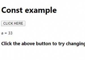 JavaScript Const