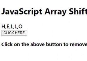 Array shift() in JavaScript