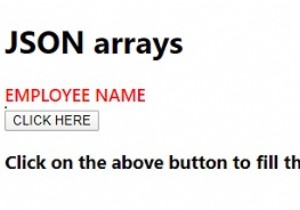 JavaScript JSON HTML