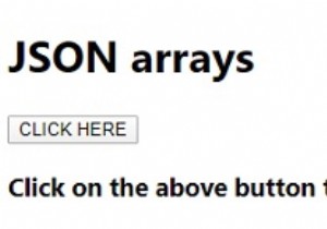 JavaScript JSON Arrays