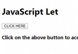 JavaScript Let