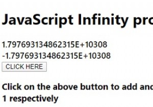 How to print positive and negative infinity values in JavaScript?