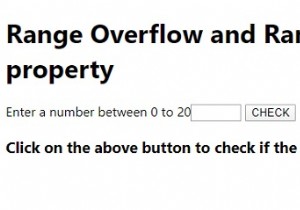 Range Overflow and Range Underflow properties in JavaScript.