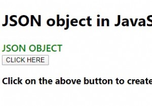 How to create a JSON object in JavaScript? Explain with an example.