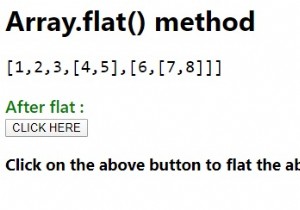 Array.flat() method in JavaScript.