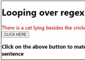 Looping over matches with JavaScript regular expressions