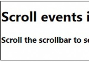 Explain Scroll events in JavaScript.