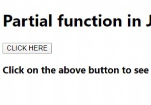 What are Partial functions in JavaScript?
