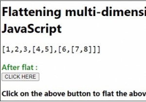 Flattening multi-dimensional arrays in JavaScript
