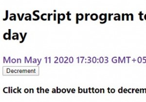 JavaScript program to decrement a date by 1 day