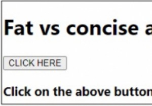 Fat vs concise arrow functions in JavaScript