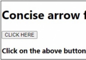 Concise arrow functions in JavaScript