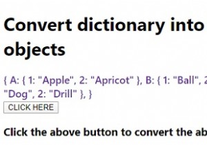 How to convert dictionary into list of JavaScript objects?