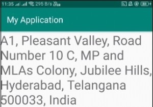 How to get current address from Network provider in android?