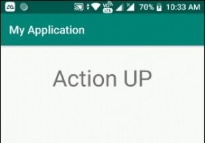 How to use action up event in android?