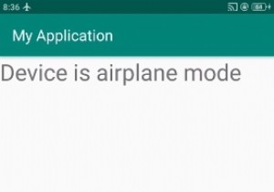 How to find device is in airplane mode or not in android?