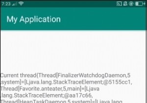 How to get getAllStackTraces of current thread in android?
