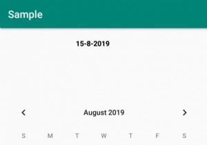 How to use calendar widget using the calendarView class in Android App?