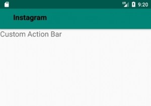 How to display custom view in ActionBar in Android?