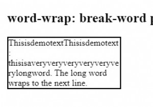 CSS word-wrap property