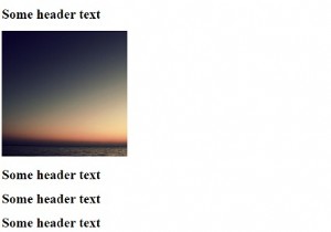 How to create a sticky image with CSS?