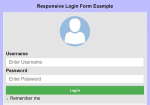 How to create a responsive login form with CSS?