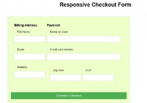 How to create a responsive checkout form with CSS?