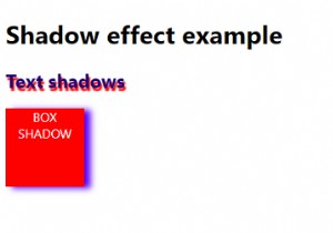 CSS Shadow Effect
