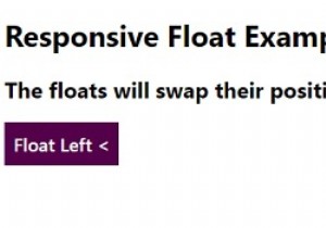 How to create responsive floating elements with CSS?