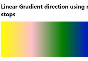 Creating Linear Gradients using Multiple Color Stops in CSS