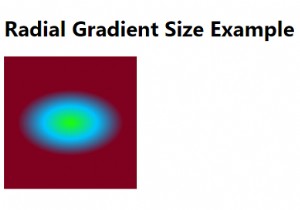 Setting the size of the radial gradients using CSS