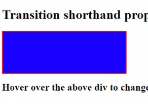 CSS3 Transition Shorthand Property