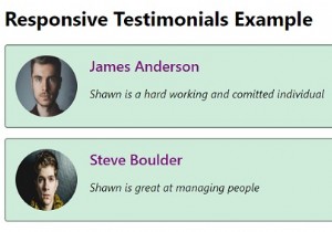 How to create responsive testimonials with CSS?