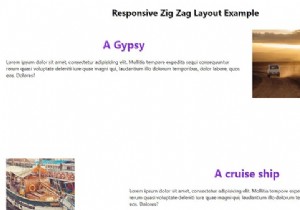 How to create a responsive zig zag (alternating) layout with CSS?