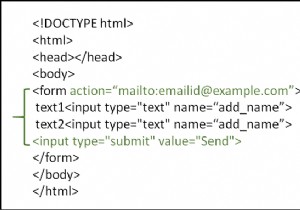 How do we send an email using HTML forms?