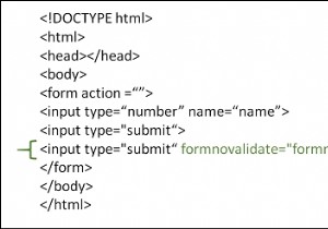 How to use formnovalidate attribute in HTML?