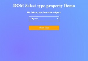 HTML DOM Select type Property
