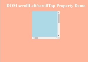 HTML DOM scrollLeft Property