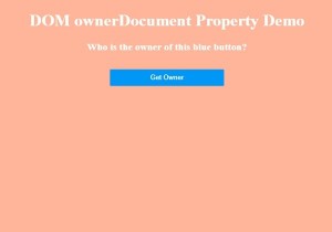HTML DOM ownerDocument Property
