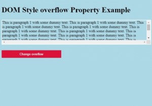 HTML DOM Style overflow Property