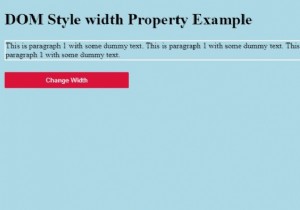 HTML DOM Style width Property