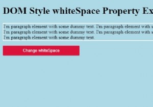 HTML DOM Style whiteSpace Property