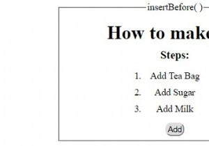 HTML DOM insertBefore( ) Method