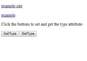 HTML DOM Anchor type Property