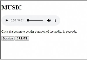 HTML DOM Audio Object