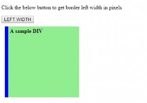 HTML DOM clientLeft Property
