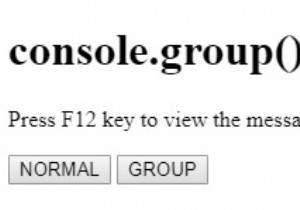 HTML DOM console.group() Method