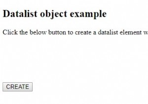 HTML DOM Datalist Object