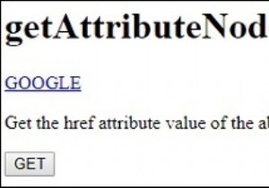 HTML DOM getAttributeNode() method